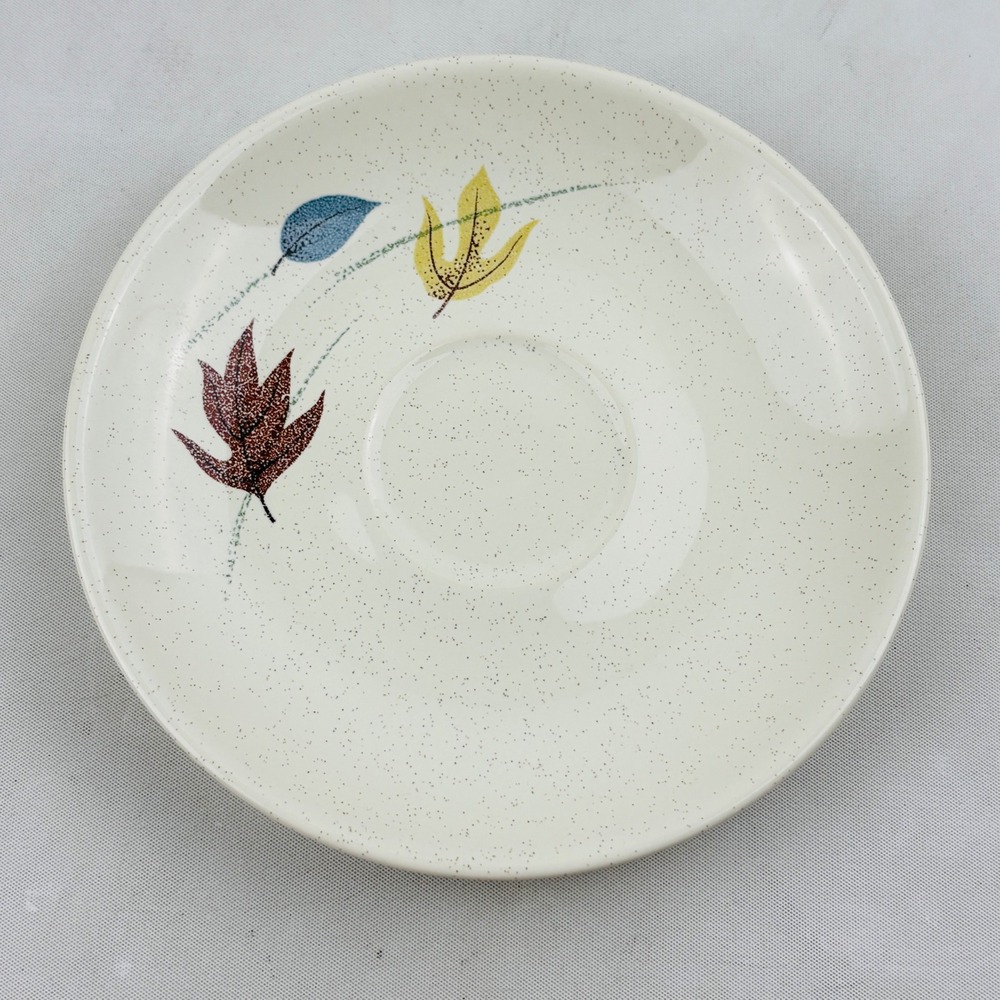 Franciscan Autumn Saucer Replacement Speckled Leaves Vintage MCM